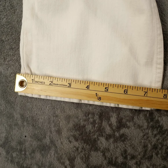 Mango Women's Cream High-Waist Straigh Jeans Size 4 - Picture 15 of 16